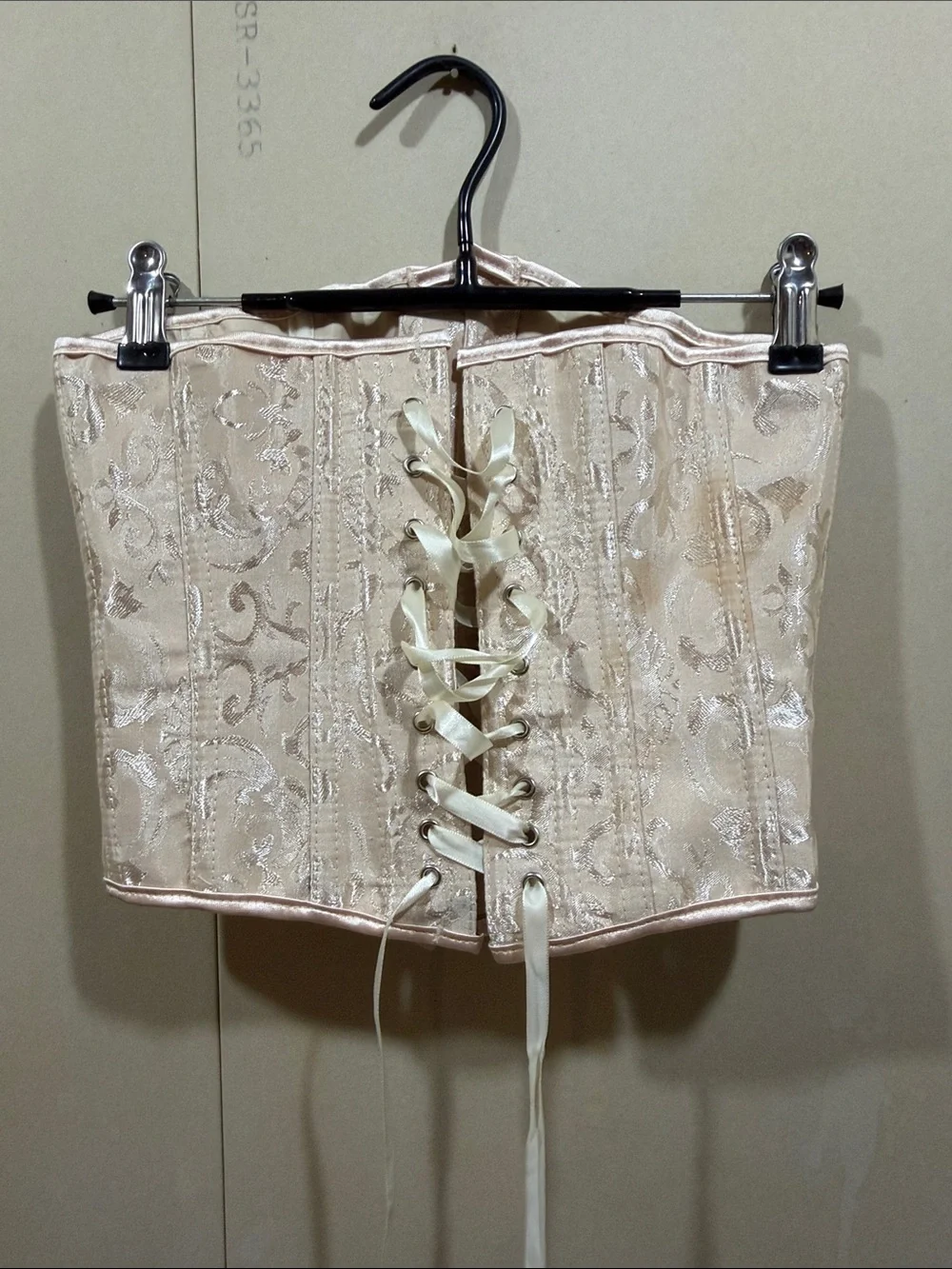 Champagne Brocade Corset Size S